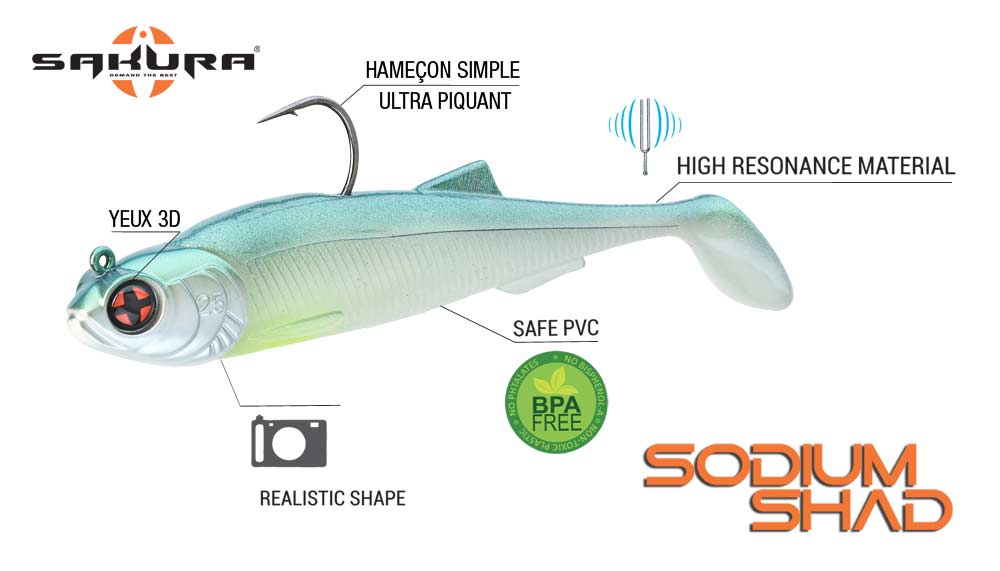 SAKURA Sodium Shad 120 mm / 077 - 1 kus