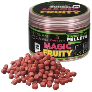 MĚKČENÉ PELETY SENSAS MAGICKÉ OVOCE 6 mm / 60 g
