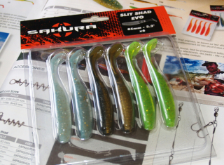 SAKURA Slit Shad Evo 85 mm / MIX - 6 kusů